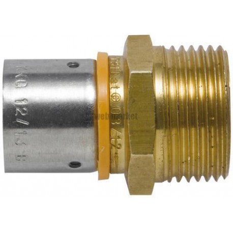 Raccord à sertir mâle fixe DN20-15X21 Réf 523371-ES2