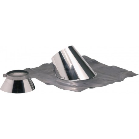 Solin 30 à 45° + plomb OPSINOX Inox diamètre : 153 / 200 réf. 015538
