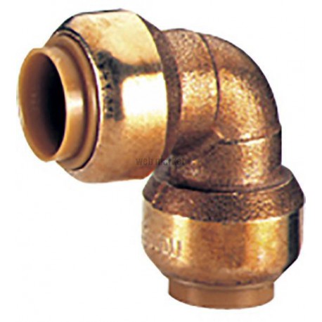 Coude 90° T090 instantané tectite femelle-femelle D10 pour tube cuivre PER et PB réf 4750011