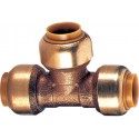 Té réduit TG130R instantané tectite D18-14-18 pour tubes cuivre, PER ou PB réf 4750921
