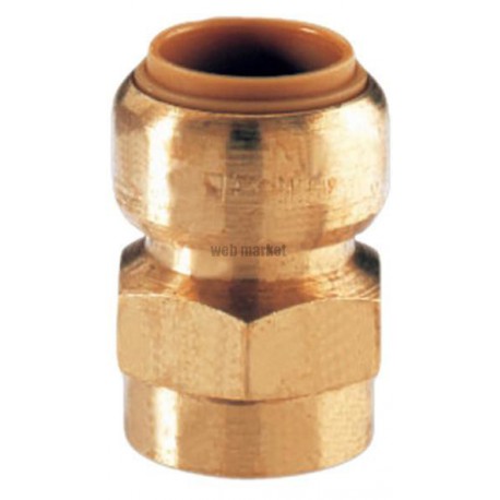 Manchon T270G instantané tectite femelle-femelle D22-20x27 pour tube cuivre PER et PB réf 4751835