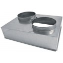 Plénum métal pour grille 500/400 AGI176 Réf 94973