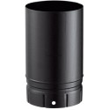 Conduit émaillé 7 / 10e soudé en continue, diamètre 130 mm, Lg : 100 cm, noir mat (RAL 9019) LG1000 130 E NM / réf. 56130905