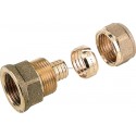 Raccord union compression 9402, droit femelle D16x1,5-15x21 pour tube PER ou PB réf 9402304