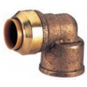 Coude 90° T090G instantané tectite femelle-femelle D14-15x21 pour tube cuivre PER et PB réf 4750178