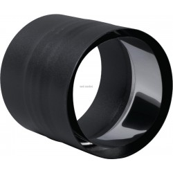 Raccord anti-bistre noir mat diamètre 150 mm réf. 344111