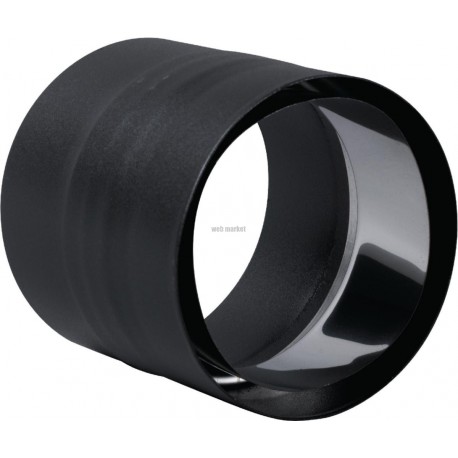 Raccord anti-bistre noir mat diamètre 150 mm réf. 344111