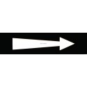 Etiquette fleche noire 200x50 x10mm Réf 215547