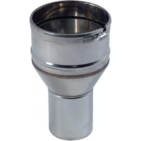 Système ten pression inox rigide reduction inox316 d 153 femelle x d 80 mâle + joint à lèvres réf. 815280