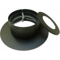 Accessoires de raccordement spécial bois cache conduit rond noir tl d 153 réf. 129515