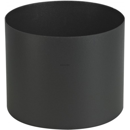 Tuyau rigide email noir raccord noir mat 12 cm d 150 réf. 344121