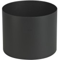 Tuyau rigide email noir raccord noir mat 12 cm d 150 réf. 344121