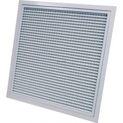 Grille de reprise porte-filtre alu blanc 500 x 400 réf. GRAB500 x 400