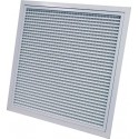 Grille de reprise porte-filtre alu blanc 600 x 600 réf. GRAB600 x 600