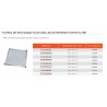 Filtre pour grille de reprise 600 x 600 réf. FILGR600 x 600