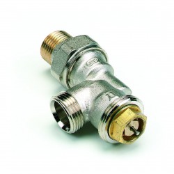Robinet de radiateur équerre inversé thermostatique R807E - raccord mâle M22
