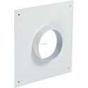 Plaque de finition basse ventouse 80 / 125 blanche ral 9033 PEB RENO C9 125 réf. 17080733