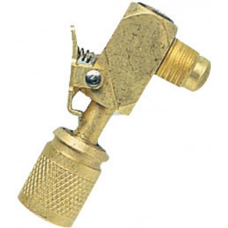 Raccord rapide coudé 90° pour gaz réfrigérant R22/R407C diamètre 08x13 17C 05059007