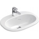 Vasque à encastrer O.NOVO 56 x 40,5 cm en porcelaine, avec trop-plein, blanc Réf. 41615601