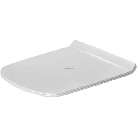 Abattant Durastyle blanc charniere inox sans softclose réf. 60510000