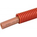 Tube PER sous fourreau rouge 13X16 couronne de 100M 729807-C100