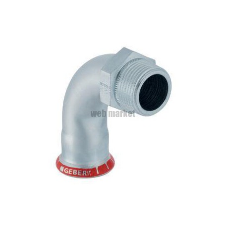 Coude fileté 90 D12-3/8, acier carbone Réf 20501