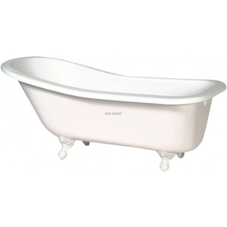 Baignoire de synthèse RETRO 176x73 cm, sans pieds, blanche