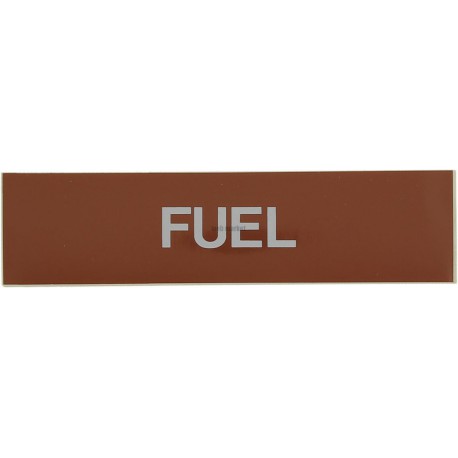 Etiquette fuel 200x50x10mm paquet de 5 pièces Réf 215539