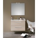 Meuble 2 tiroirs, 90 cm CONCERTO Bois clair