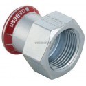Jonction taraudée D15-1/2mm, acier carbone Réf 21802