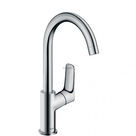 Mitigeur lavabo bec haut bec orientable sur 120 degrés HG Logis 210 réf. 71130000