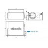 Critair ec 300 pci - caisson d'extraction basse consommation isole petit local