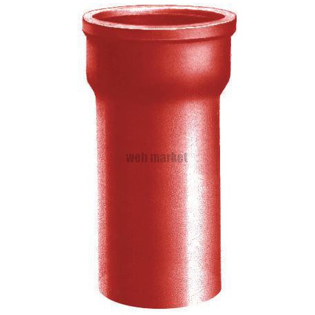 Raccord droit SMU® S - fonte brun-rouge - L. 25 cm Ø 50 mm