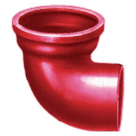 Coude fonte SME 68° - brun-rouge - Ø 150 mm