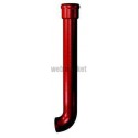 Dauphin rond coudé pavillonnaire fonte rouge - Ø 80 mm - L. 1 m