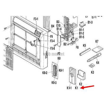 DAIKIN COMMANDE A DISTANCE POUR MACHINE FVXS50BVMB
