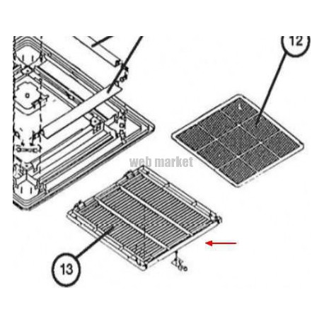 Grille de protection avant - Pièce de rechange origine fabricant