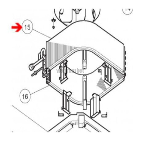 Evaporateur - Pièce de rechange origine fabricant