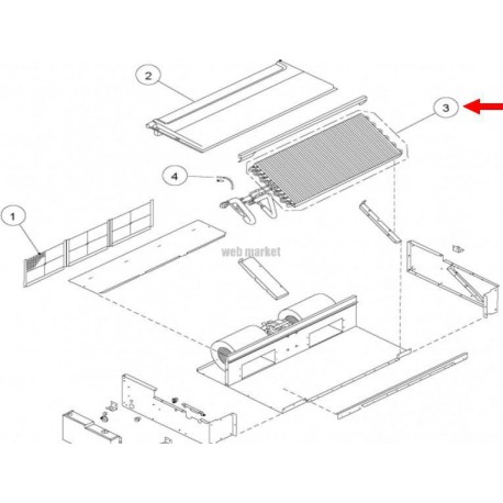 Evaporateur - Pièce de rechange origine fabricant