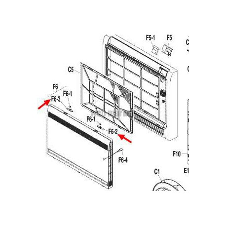 CLIPS FERMETURE DROIT 3P185796-1-Daikin
