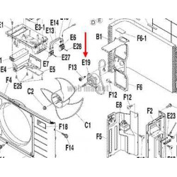 MOTEUR DE VENTILATION  3SB40654-1-Daikin