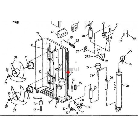 COMPRESSEUR JT125FA V1NR-Daikin