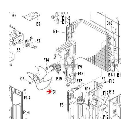 HELICE PZ400 2P091357-1-Daikin