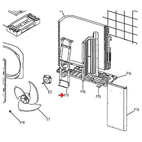 SUPPORT MOTEUR  3P166279-1-Daikin