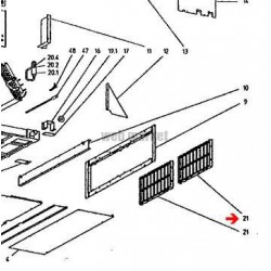 FILTRE A AIR  620 X 224 X 20mm-Daikin
