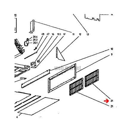 FILTRE A AIR  620 X 224 X 20mm-Daikin