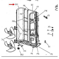 ECHANGEUR A AIR 4PW73682-3-Daikin