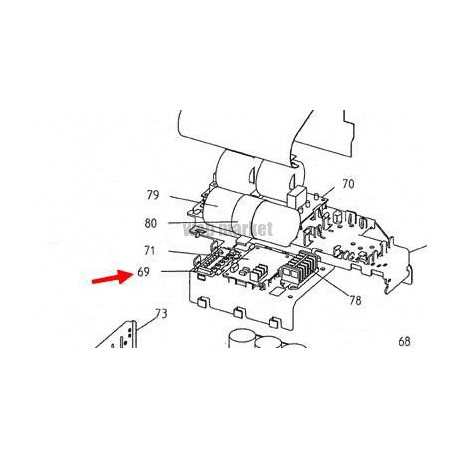 PLATINE DE SERVICE A2P EC0703 2P210296-1-Daikin