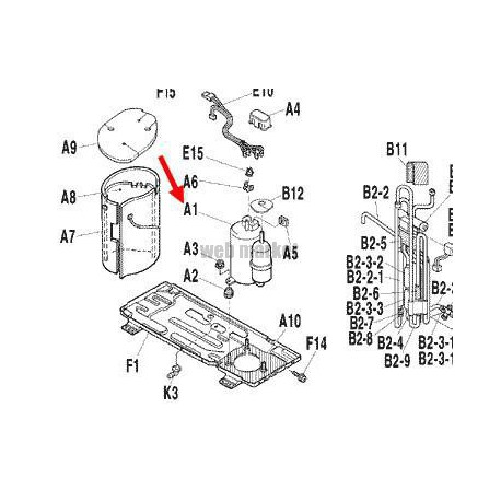 COMPRESSEUR  1YC23AFXDC-Daikin