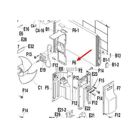 SUPPORT MOTEUR VENT.3P191936-1-Daikin